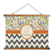 Swirls, Floral & Chevron Wall Hanging Tapestry - Wide (Personalized)