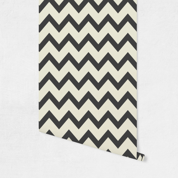 Swirls, Floral & Chevron Wallpaper on Wall