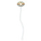 Swirls, Floral & Chevron White Plastic 7" Stir Stick - Oval - Single Stick