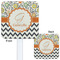 Swirls, Floral & Chevron White Plastic Stir Stick - Double Sided - Approval