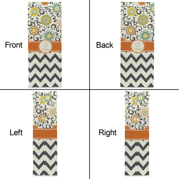 Swirls, Floral & Chevron Wine Gift Bag - Matte - Approval
