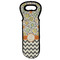 Swirls, Floral & Chevron Wine Tote Bag (Personalized)
