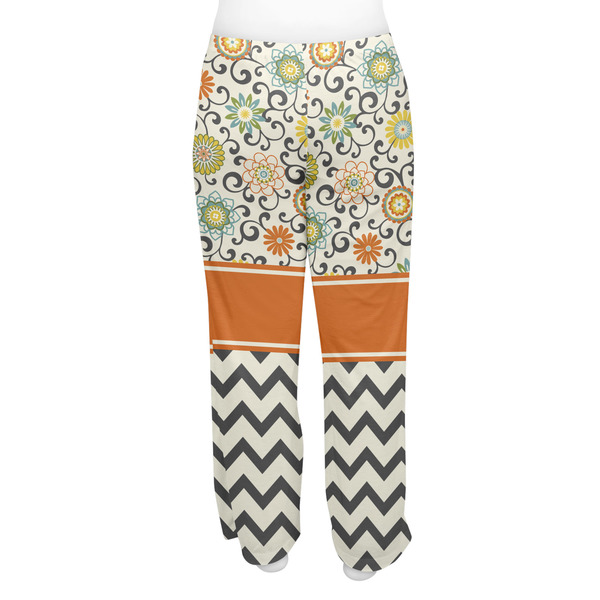 Swirls, Floral & Chevron Women's Pj on model - Back