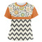 Swirls, Floral & Chevron Women's Crew T-Shirt - X Large