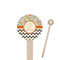 Swirls, Floral & Chevron Wooden 6" Stir Stick - Round - Closeup