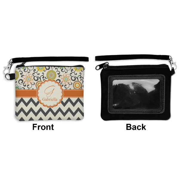 Swirls, Floral & Chevron Wristlet ID Cases - Front & Back