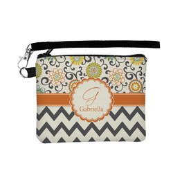 Swirls, Floral & Chevron Wristlet ID Case w/ Name and Initial