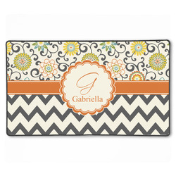 Swirls, Floral & Chevron XXL Gaming Mouse Pad - 24" x 14" (Personalized)