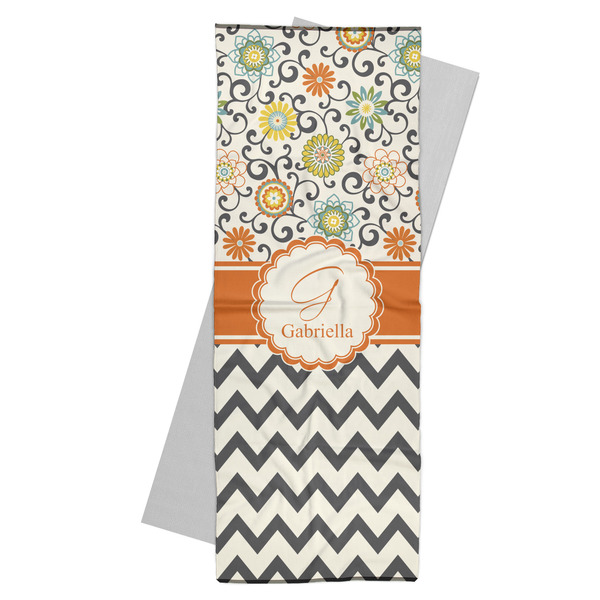 Custom Swirls, Floral & Chevron Yoga Mat Towel (Personalized)