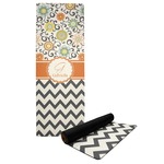 Swirls, Floral & Chevron Yoga Mat (Personalized)