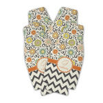 Swirls, Floral & Chevron Zipper Bottle Cooler - Set of 4 (Personalized)