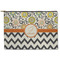 Swirls, Floral & Chevron Zipper Pouch (Personalized)