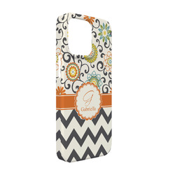 Swirls, Floral & Chevron iPhone Case - Plastic - iPhone 13 (Personalized)