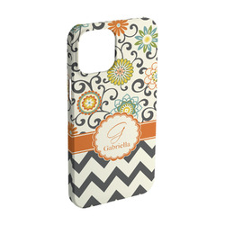 Swirls, Floral & Chevron iPhone Case - Plastic - iPhone 15 (Personalized)