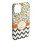 Swirls, Floral & Chevron iPhone 15 Plus Case - Angle
