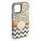 Swirls, Floral & Chevron iPhone 15 Pro Max Tough Case - Angle
