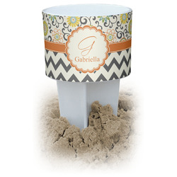Swirls, Floral & Chevron Beach Spiker Drink Holder (Personalized)
