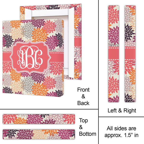 Mums Flower 11x14 - Canvas Print - Approval