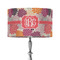 Mums Flower 12" Drum Lamp Shade - Fabric (Personalized)
