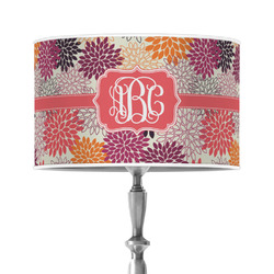 Mums Flower 12" Drum Lamp Shade - Poly-film (Personalized)