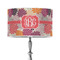 Mums Flower 12" Drum Lampshade - ON STAND (Poly Film)
