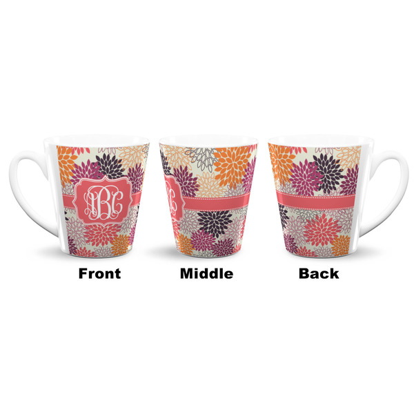 Mums Flower 12 Oz Latte Mug - Approval