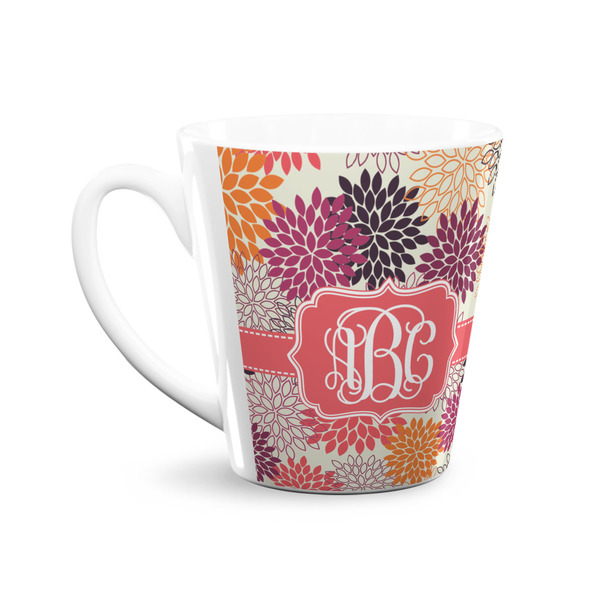 Mums Flower 12 Oz Latte Mug - Front