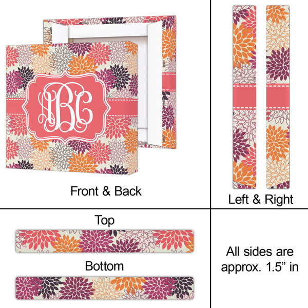 Mums Flower 12x12 - Canvas Print - Approval