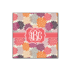 Mums Flower Wood Print - 12x12 (Personalized)
