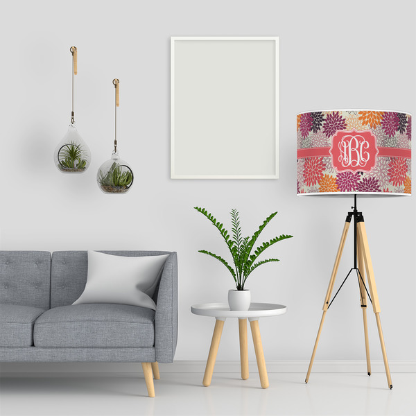 Mums Flower 16" Drum Lampshade - LIFESTYLE