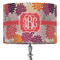 Mums Flower 16" Drum Lampshade - ON STAND (Fabric)