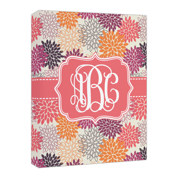 Custom Mums Flower Canvas Print - 16x20 (Personalized)