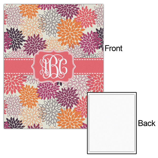 Mums Flower 16x20 - Matte Poster - Front & Back