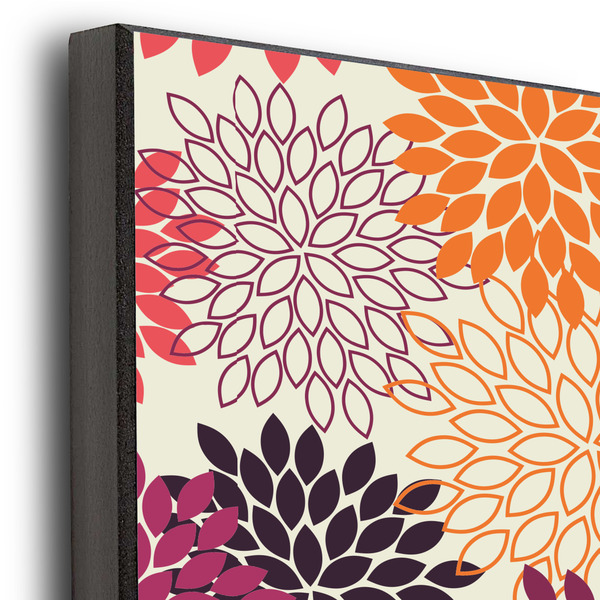 Mums Flower 16x20 Wood Print - Closeup