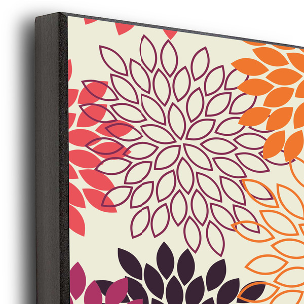 Mums Flower 20x24 Wood Print - Closeup