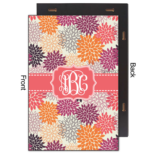 Mums Flower 20x30 Wood Print - Front & Back View