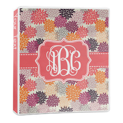 Mums Flower 3-Ring Binder - 1 inch (Personalized)