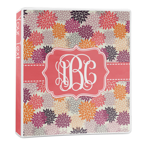 Mums Flower 3-Ring Binder Main- 1in