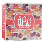 Mums Flower 3-Ring Binder - 2 inch (Personalized)