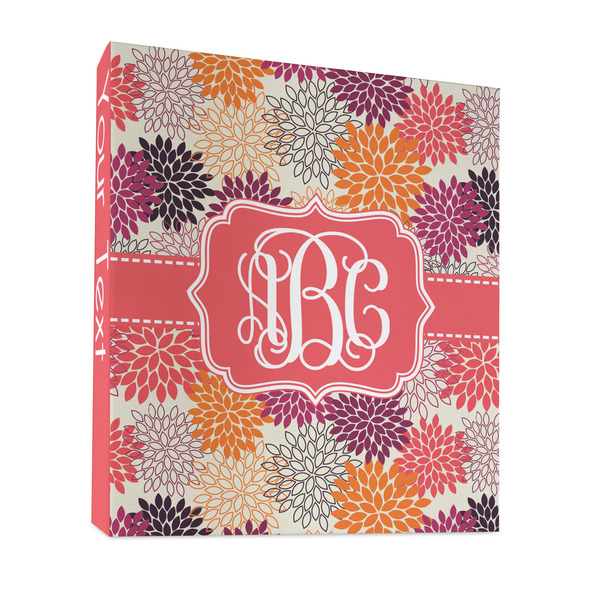 Mums Flower 3 Ring Binders - Full Wrap - 1" - FRONT