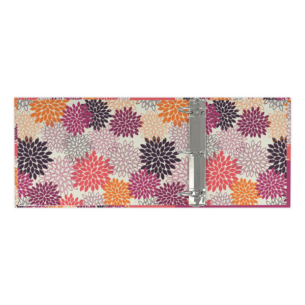 Mums Flower 3 Ring Binders - Full Wrap - 3" - OPEN INSIDE