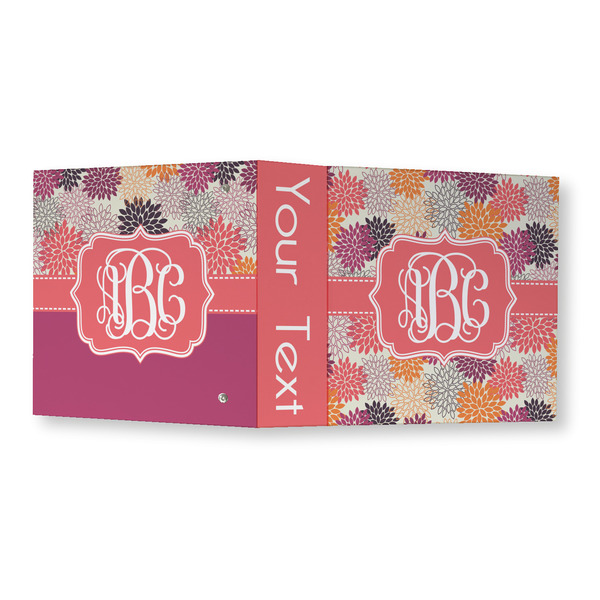 Mums Flower 3 Ring Binders - Full Wrap - 3" - OPEN OUTSIDE