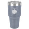 Mums Flower 30 oz Stainless Steel Tumbler - Grey - Single-Sided (Personalized)