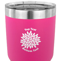 Mums Flower 30 oz Stainless Steel Tumbler - Pink - Double Sided (Personalized)