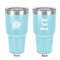 Mums Flower 30 oz Stainless Steel Tumbler - Teal - Double-Sided (Personalized)