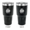 Mums Flower 30 oz Stainless Steel Ringneck Tumblers - Black - Double Sided - APPROVAL