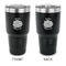 Mums Flower 30 oz Stainless Steel Tumbler - Black - Double Sided (Personalized)