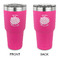 Mums Flower 30 oz Stainless Steel Ringneck Tumblers - Pink - Double Sided - APPROVAL