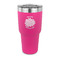 Mums Flower 30 oz Stainless Steel Ringneck Tumblers - Pink - FRONT