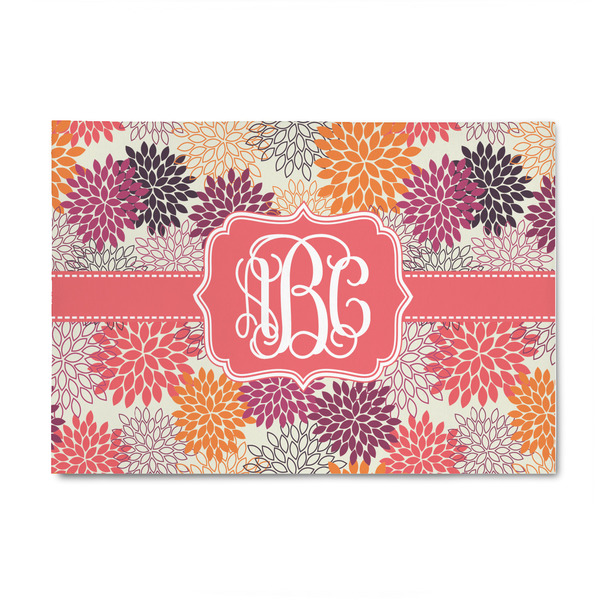 Custom Mums Flower 4' x 6' Patio Rug (Personalized)